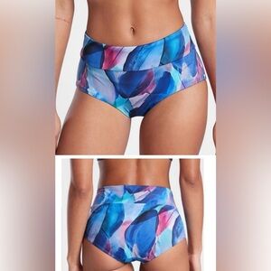 Athleta Malibu Printed Boyshort NWT bikini bottom